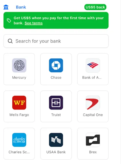 Instant Bank Payments via Link at checkout