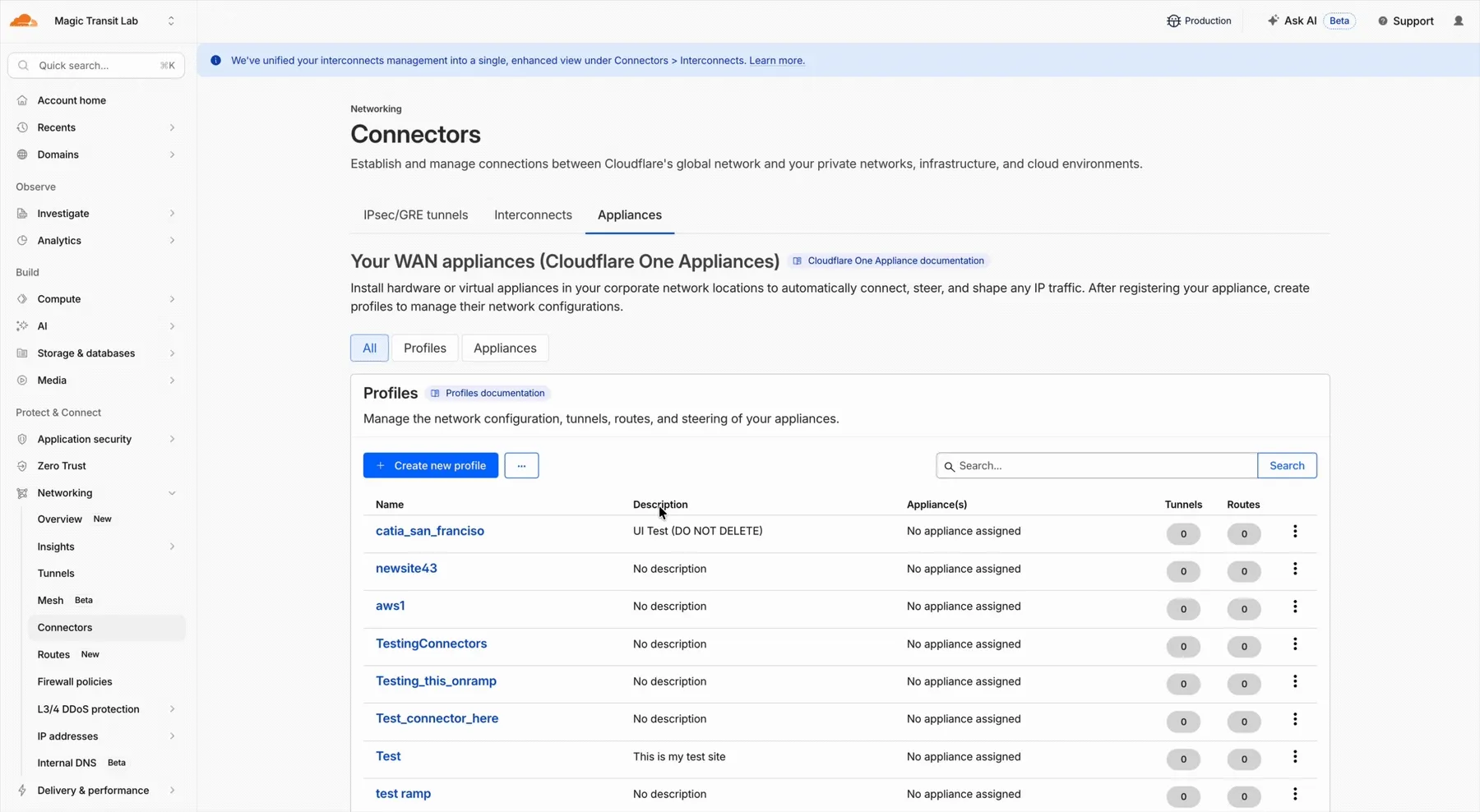 Registering a Cloudflare One Virtual Appliance and generating its authentication key from the Connectors page