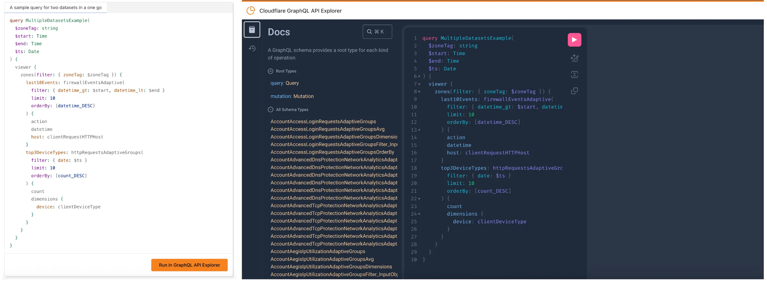 GraphQL API Explorer