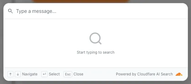 Example of the search-modal-snippet component